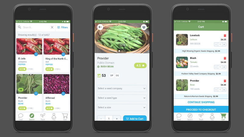 SeedLinked Marketplace on the App