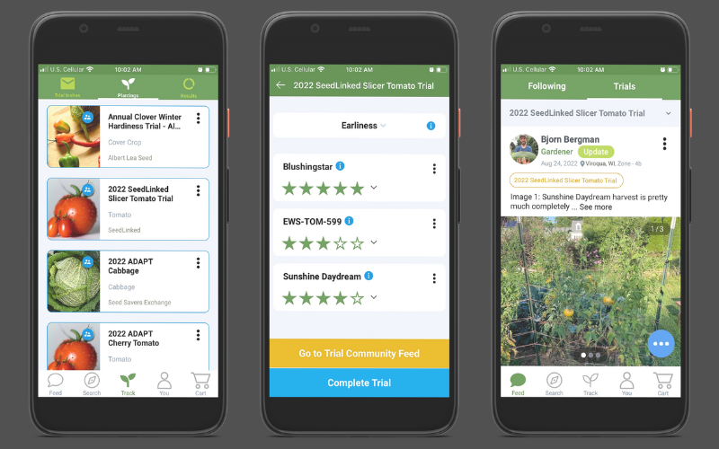 Reviewing a variety trial on the SeedLinked App
